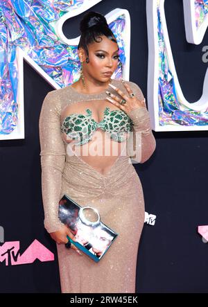 16. September 2023, Newark, NJ, USA: Ashanti nimmt an den MTV Video Music Awards 2023 im Prudential Center in Newark, New Jersey, Teil. (Credit Image: © Photo Image Press via ZUMA Press Wire) NUR REDAKTIONELLE VERWENDUNG! Nicht für kommerzielle ZWECKE! Stockfoto