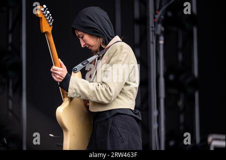 Chicago, USA. September 2023. Warpaint Preform beim Riot fest am Samstag, den 16. September 2023 in Chicago, IL. (Foto: Christopher Dilts/SIPA USA) Credit: SIPA USA/Alamy Live News Stockfoto