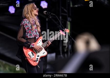 Chicago, USA. September 2023. Warpaint Preform beim Riot fest am Samstag, den 16. September 2023 in Chicago, IL. (Foto: Christopher Dilts/SIPA USA) Credit: SIPA USA/Alamy Live News Stockfoto