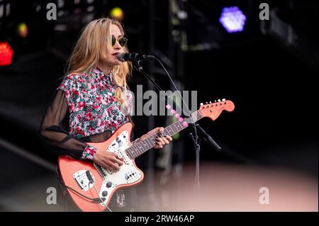 Chicago, USA. September 2023. Warpaint Preform beim Riot fest am Samstag, den 16. September 2023 in Chicago, IL. (Foto: Christopher Dilts/SIPA USA) Credit: SIPA USA/Alamy Live News Stockfoto