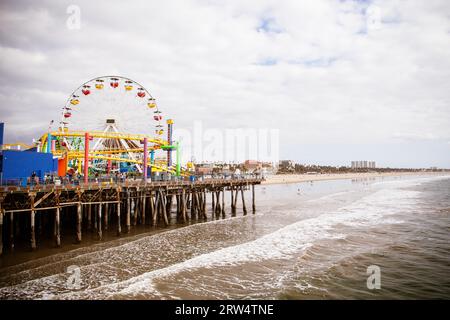 Los Angeles, USA, 17. November, Santa Monica Pier und Strand am 17. November 2013 Stockfoto