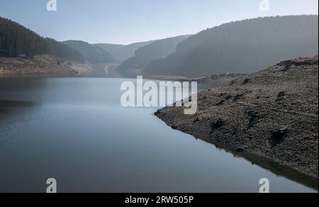 Das Pumpspeicherkraftwerk Goldisthal ist ein Pumpspeicherkraftwerk im Thüringer Schiefergebirge am Oberlauf der Schwarza Stockfoto