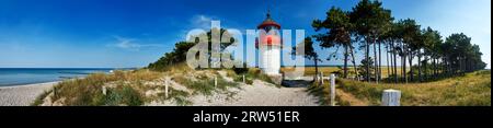 Leuchtturm Gellen auf der Insel Hiddensee Stockfoto