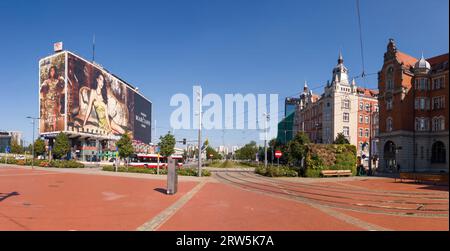 Das Zentrum von Kattowitz, Polen Stockfoto