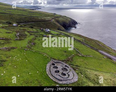 Cashel Murphy, alte keltische Siedlung, frühchristliche Ära (5.-8. Jahrhundert n. Chr.), Dingle Halbinsel, County Kerry, Irland, Vereinigtes Königreich Stockfoto