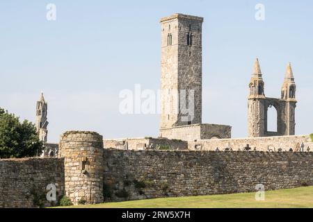 Die Ruinen der St. Andrews Kathedrale, Fife, Schottland, Großbritannien Stockfoto