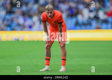 Sheffield, Großbritannien. September 2023. Ipswich Town Defender Brandon Williams (18) während des Sheffield Wednesday FC gegen Ipswich Town FC Sky Bet Championship EFL Match im Hillsborough Stadium, Sheffield, Großbritannien am 16. September 2023 Credit: Every Second Media/Alamy Live News Stockfoto