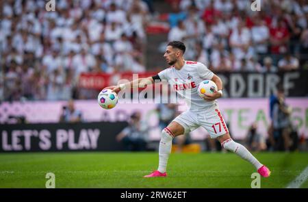 Köln, Deutschland. September 2023. Leart Paqarada (Köln) 1. FC Köln - TSG 1899 Hoffenheim 16.09.2023 Copyright (nur für journalistische Zwecke) von : Stockfoto