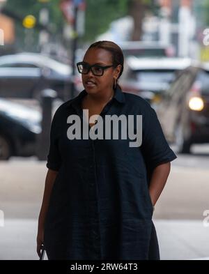 London, England, Großbritannien. September 2023. NIMCO ALI kommt bei der BBC an. (Bild: © Tayfun Salci/ZUMA Press Wire) NUR REDAKTIONELLE VERWENDUNG! Nicht für kommerzielle ZWECKE! Quelle: ZUMA Press, Inc./Alamy Live News Stockfoto