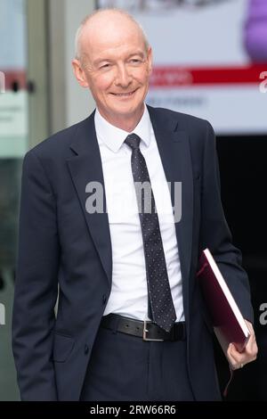 London, Großbritannien. September 2023. Pat McFadden – Minister des Kabinetts der Schatten verlässt das BBC Broadcasting House, wo er am Sonntag mit Laura Kuenssberg zu Gast war. Quelle: Justin Ng/Alamy Live News Stockfoto