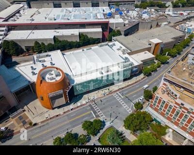 Atlanta, GA, USA - 8. September 2023: Luftbild College Football Hall of Fame Atlanta Georgia Stockfoto