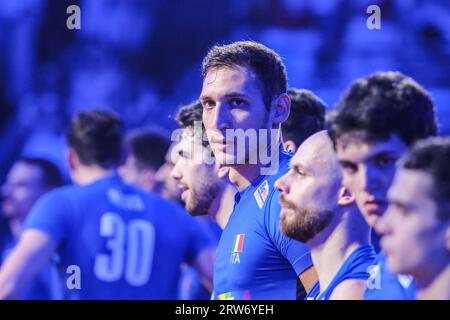 Rom, Italien. September 2023. Roberto Russo aus Italien, der beim Finale der Goldmedaille des Menís CEV Eurovolley 2023 zwischen Italien und Polen in Rom (Italien) zu sehen war. Polen gewinnt CEV Euroovolley 2023 mit 0-3 Punkten gegen Italien Credit: SOPA Images Limited/Alamy Live News Stockfoto