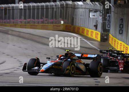 Singapur, Singapur. September 2023. Logan Sargeant (USA) Williams Racing FW45. 17.09.2023. Formel-1-Weltmeisterschaft, Rd 16, Singapur Grand Prix, Marina Bay Street Circuit, Singapur, Renntag. Auf dem Foto sollte Folgendes stehen: XPB/Press Association Images. Quelle: XPB Images Ltd/Alamy Live News Stockfoto