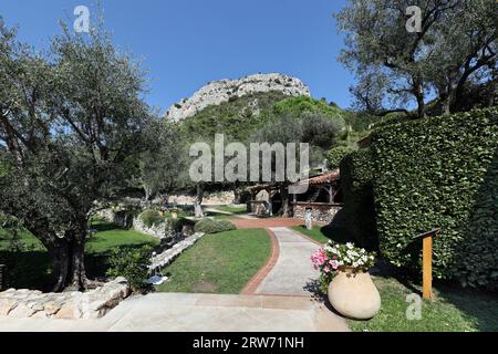 Gärten von Schloss Saint-Martin, Vence, Alpes-Maritimes, Provence-Alpes-Cote d'Azur, Frankreich. Stockfoto