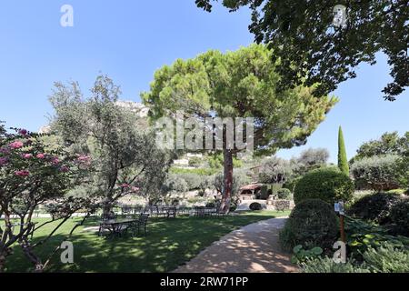 Gärten von Schloss Saint-Martin, Vence, Alpes-Maritimes, Provence-Alpes-Cote d'Azur, Frankreich. Stockfoto