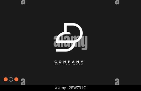 SD Alphabet Buchstaben Initialen Monogramm Logo Stock Vektor