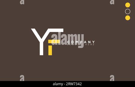 YF Buchstaben Initialen Monogramm Logo Stock Vektor