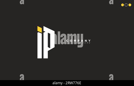 IP Buchstaben Initialen Monogramm Logo Stock Vektor