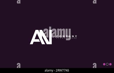 EIN Alphabet Buchstaben Initialen Monogramm Logo Stock Vektor