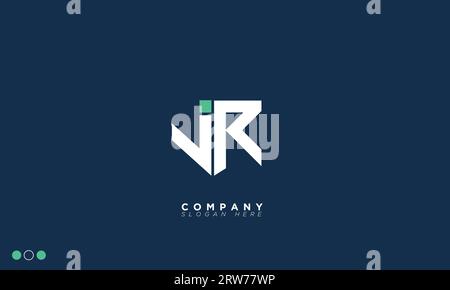 JR Alphabet Letters Initials Monogram-Logo Stock Vektor