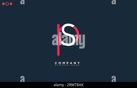 PS Alphabet Letters Initials Monogram-Logo Stock Vektor