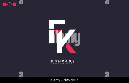 TK Alphabet Buchstaben Initialen Monogramm Logo Stock Vektor