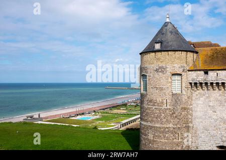 Die Château de Dieppe ist eine Burg in der französischen Stadt Dieppe im Département seine-Maritime. Stockfoto