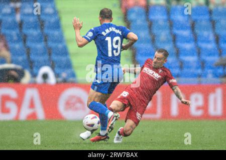 Getafe, Spanien. 17. September 2023; Coliseum Alfonso Pérez, Getafe, Spanien, Spanish La Liga Football, Getafe versus Osasuna; Spanien La Liga Fußballspiel Getafe vs Osasuna 900/Cordon PRESS Credit: CORDON PRESS/Alamy Live News Stockfoto