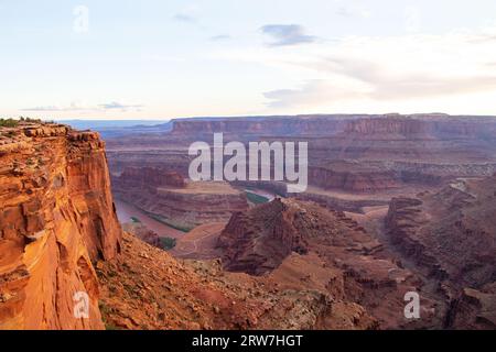 Abenddämmerung im Dead Horse Point State Park Stockfoto