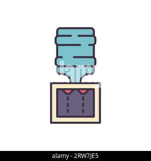 Vektorsymbol für Wasserkühler. Isoliert auf weißem Hintergrund. Vektorillustration Stock Vektor