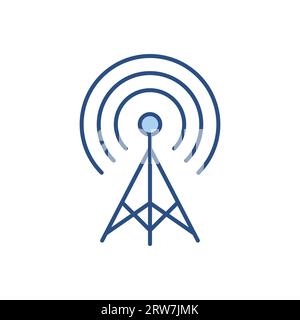 Symbol für Transmiter-bezogene Vektoren. Isoliert auf weißem Hintergrund. Vektorillustration Stock Vektor