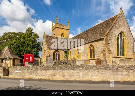 St. Leonard's Church in Worcestershire, Bretforton. Stockfoto