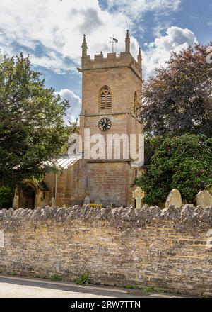 St. Leonard's Church in Worcestershire, Bretforton. Stockfoto