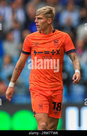 Sheffield, Großbritannien. September 2023. Ipswich Town Defender Brandon Williams (18) während des Sheffield Wednesday FC gegen Ipswich Town FC Sky Bet Championship EFL Match im Hillsborough Stadium, Sheffield, Großbritannien am 16. September 2023 Credit: Every Second Media/Alamy Live News Stockfoto