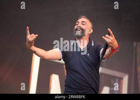 Frankreich. September 2023. Massenhysterie - Fete de l Humanite sur la Base 217 en Essonne. (Foto: Lionel Urman/SIPA USA) Credit: SIPA USA/Alamy Live News Stockfoto