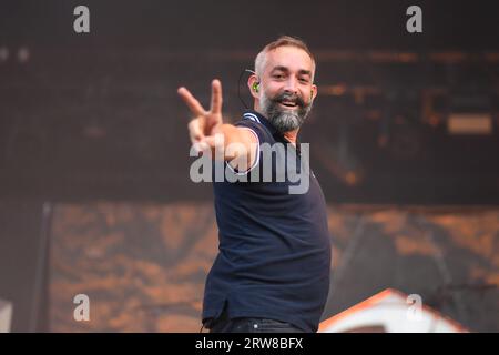 Frankreich. September 2023. Massenhysterie - Fete de l Humanite sur la Base 217 en Essonne. (Foto: Lionel Urman/SIPA USA) Credit: SIPA USA/Alamy Live News Stockfoto