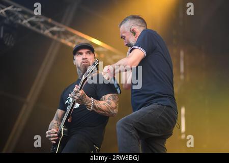 Frankreich. September 2023. Massenhysterie - Fete de l Humanite sur la Base 217 en Essonne. (Foto: Lionel Urman/SIPA USA) Credit: SIPA USA/Alamy Live News Stockfoto