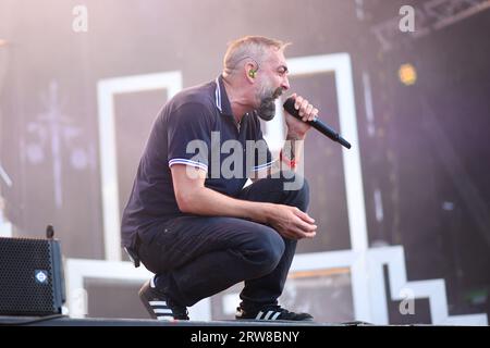 Frankreich. September 2023. Massenhysterie - Fete de l Humanite sur la Base 217 en Essonne. (Foto: Lionel Urman/SIPA USA) Credit: SIPA USA/Alamy Live News Stockfoto