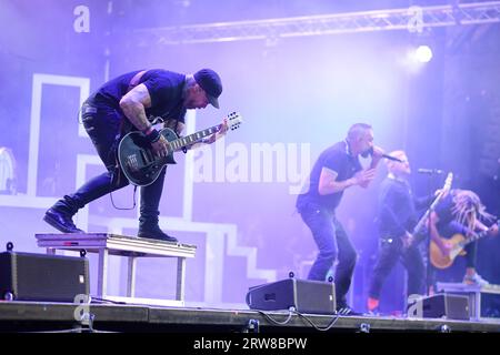 Frankreich. September 2023. Massenhysterie - Fete de l Humanite sur la Base 217 en Essonne. (Foto: Lionel Urman/SIPA USA) Credit: SIPA USA/Alamy Live News Stockfoto