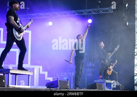 Frankreich. September 2023. Massenhysterie - Fete de l Humanite sur la Base 217 en Essonne. (Foto: Lionel Urman/SIPA USA) Credit: SIPA USA/Alamy Live News Stockfoto