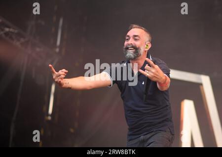 Frankreich. September 2023. Massenhysterie - Fete de l Humanite sur la Base 217 en Essonne. (Foto: Lionel Urman/SIPA USA) Credit: SIPA USA/Alamy Live News Stockfoto