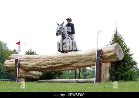 Tom Rowland Riding Dreamliner in der CCI-L 4* The Blenheim Palace International Horse Trials am Samstag, den 16. September 2023 in Blenheim Palace, Woodstock, Oxfordshire. (Foto: Jon Bromley | MI News) Credit: MI News & Sport /Alamy Live News Stockfoto