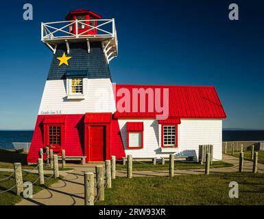 Leuchtturm Grande Anse Grande-Anse, New Brunswick, CA Stockfoto