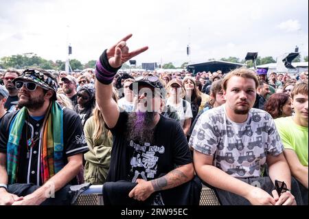 Chicago, USA. September 2023. Kulte treten am Sonntag, den 17. September 2023, beim Riot fest in Chicago auf. (Foto: Christopher Dilts/SIPA USA) Credit: SIPA USA/Alamy Live News Stockfoto