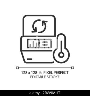 Pixel Perfect linear-Symbol für PCR-Gerät Stock Vektor