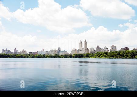 Jacqueline Kennedy Onassis Reservoir alias Central Park Reservoir im Central Park, New York City, USA Stockfoto