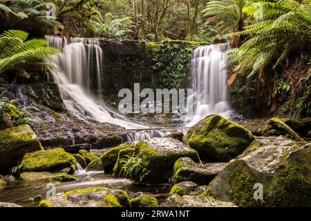 Horseshoe Falls in Mt. Field National Park, Tasmanien, Australien Stockfoto