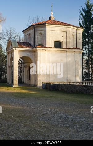 Judas verrät Jesus. Sechste Kapelle des Architekten Giuseppe Bernascone (Varese) (1565 ? Varese) (1627) auf dem Pilgerweg des Sacro Monte di Stockfoto