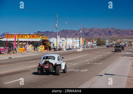 Quartzsite, USA, 5. Februar 2013: Die vielseitige Stadt Quartzsite im Zentrum von Arizona, USA Stockfoto