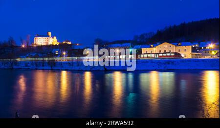 (Copyright C www.dresden-fotografie.de) (Sylvio Dittrich) (+49 1772156417) Schloss Scharfenstein im Winter Stockfoto